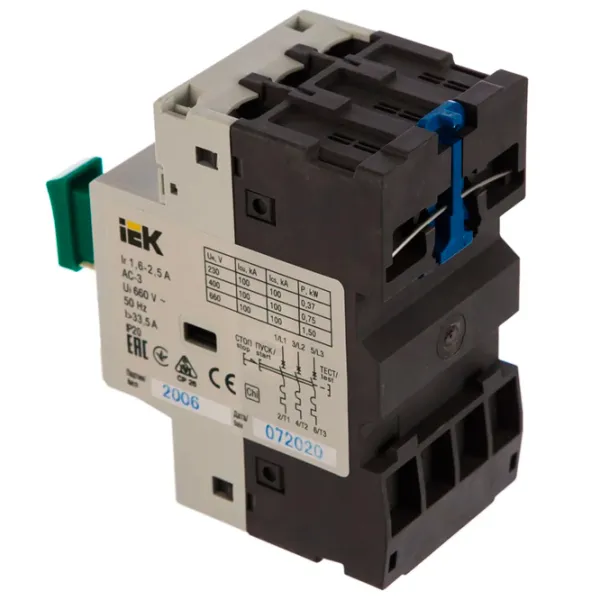 Starter IEK DMS11-D25 2.5 A / 230 V - 600 V photo 3