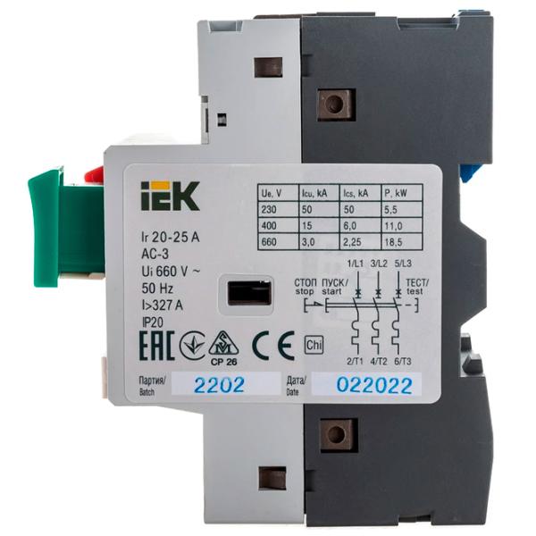 Starter IEK DMS11-025 25 A / 600 V photo 4
