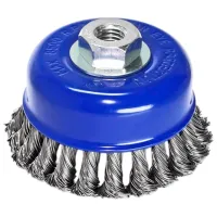 Perie cupă din sârmă răsucită S&R 136250100 100 mm