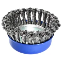 Perie cupă din sârmă răsucită S&R 136250100 100 mm photo 2
