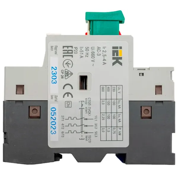 Starter IEK DMS11-004 4 A / 660 V photo 4