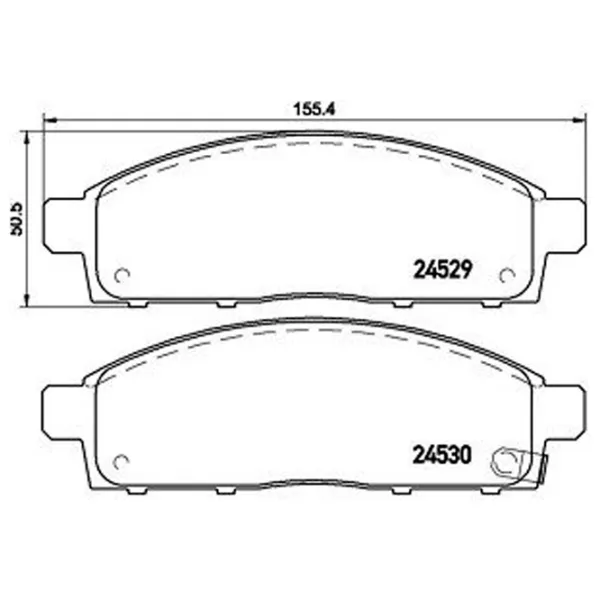 Тормозные колодки Aplus 71173AAP Передние / Дисковые  photo 2