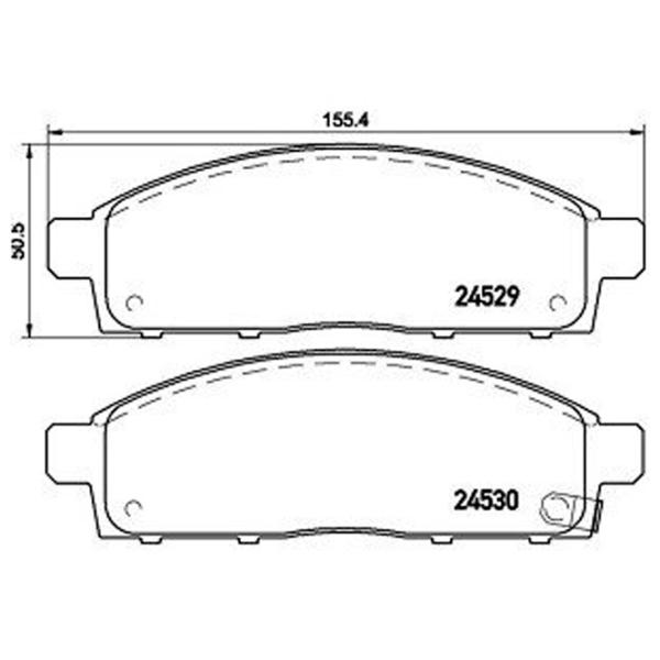 Тормозные колодки Aplus 71173AAP Передние / Дисковые  photo 2