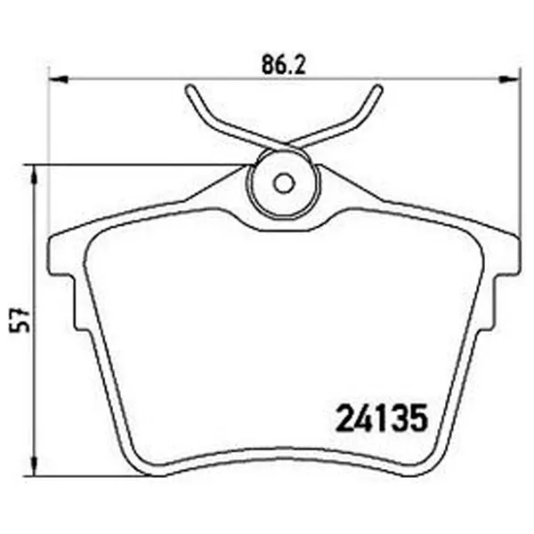 Тормозные колодки Aplus 71248AAP Передние / Дисковые  photo 2