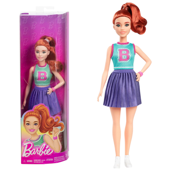 Păpușă Barbie Fashionista in purple skirt HYT90 model / 3+ photo 1 Păpușă Barbie Fashionista in purple skirt HYT90 model / 3+ photo 1