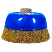 Perie cupă din sârmă ondulată S&R 136132125 125 mm