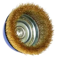 Perie cupă din sârmă ondulată S&R 136132125 125 mm photo 2