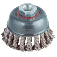Perie cupă din sârmă răsucită Wolfcraft 2700000 75 mm
