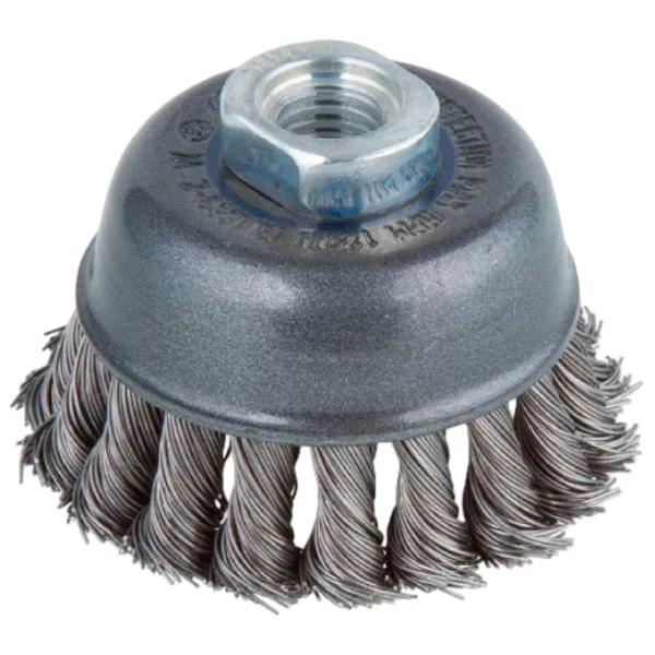 Perie cupă din sârmă răsucită Wolfcraft 2125000 75 mm photo 1 Perie cupă din sârmă răsucită Wolfcraft 2125000 75 mm photo 1