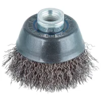 Perie cupă din sârmă ondulată Wolfcraft 8479000 70 mm