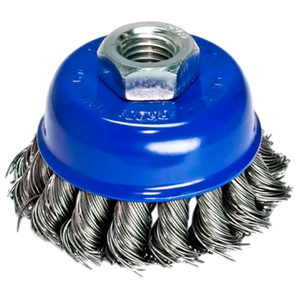 Perie cupă din sârmă răsucită S&R 136250065 65 mm photo 1