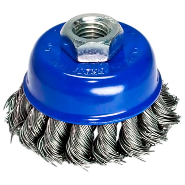 Perie cupă din sârmă răsucită S&R 136250065 65 mm photo 1