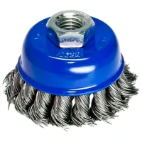 Perie cupă din sârmă răsucită S&R 136250065 65 mm