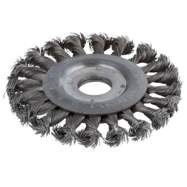 Perie disc din sârmă răsucită Wolfcraft 2148000 115 mm photo 1 Perie disc din sârmă răsucită Wolfcraft 2148000 115 mm photo 1