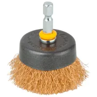 Perie cupă din sârmă ondulată Wolfcraft 2112000 50 mm