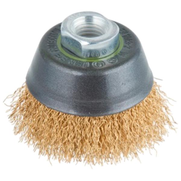 Perie cupă din sârmă ondulată Wolfcraft 2748000 70 mm photo 1 Perie cupă din sârmă ondulată Wolfcraft 2748000 70 mm photo 1