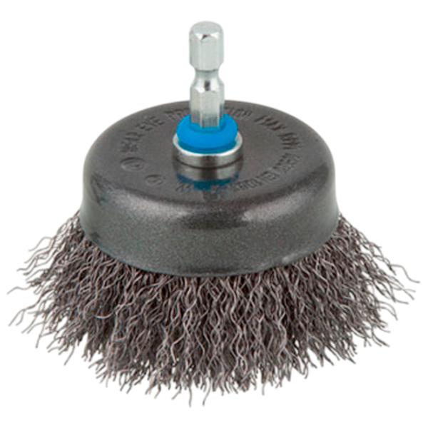 Perie cupă din sârmă ondulată Wolfcraft 2106000 50 mm photo 1 Perie cupă din sârmă ondulată Wolfcraft 2106000 50 mm photo 1