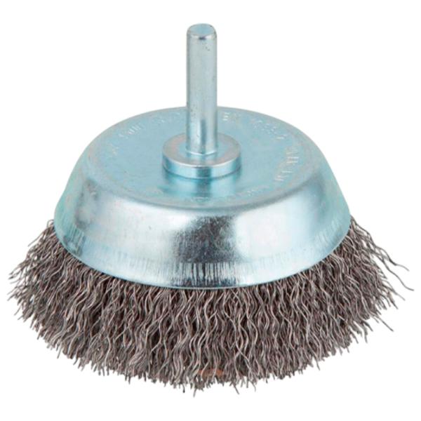 Perie cupă din sârmă ondulată Wolfcraft 8473000 75 mm photo 1 Perie cupă din sârmă ondulată Wolfcraft 8473000 75 mm photo 1
