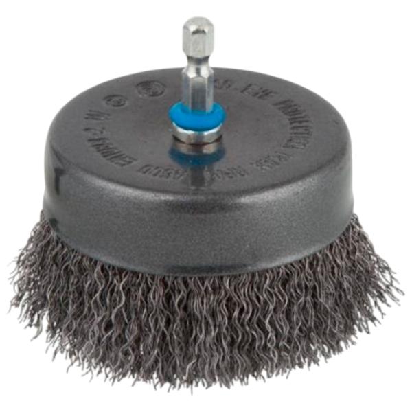 Perie cupă din sârmă ondulată Wolfcraft 2109000 80 mm photo 1 Perie cupă din sârmă ondulată Wolfcraft 2109000 80 mm photo 1