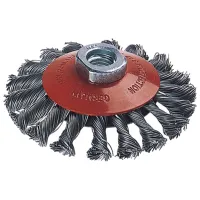 Perie disc din sârmă răsucită Wolfcraft 2153000 100 mm