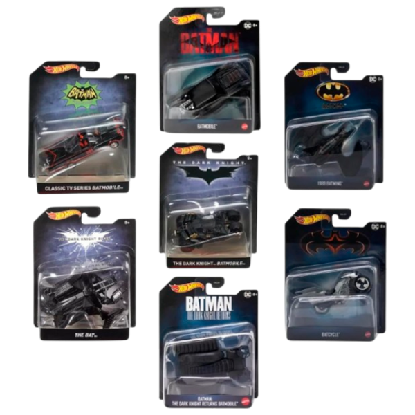 Set de mașini Hot Wheels Batman K-DKL20  / / Gray Black photo 1