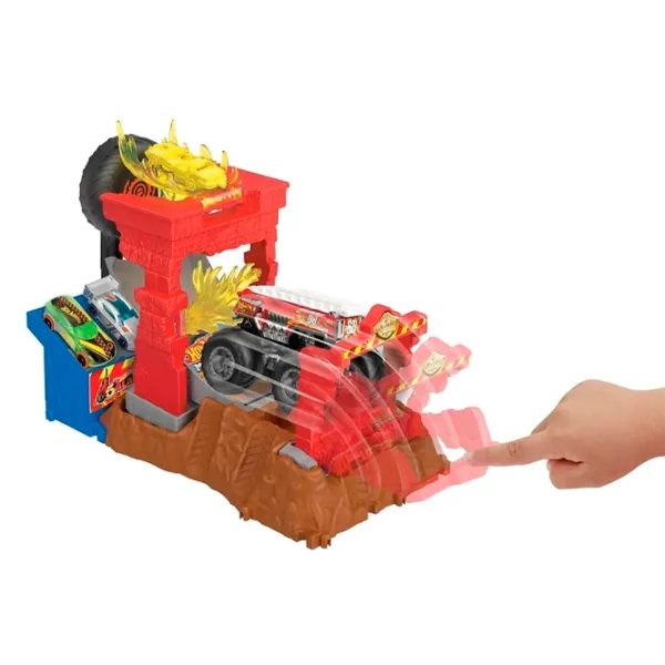 Интерактивная игрушка Hot Wheels Monster Trucks Arena Smashers HNB87 4+ / Разноцветный Красный photo 2