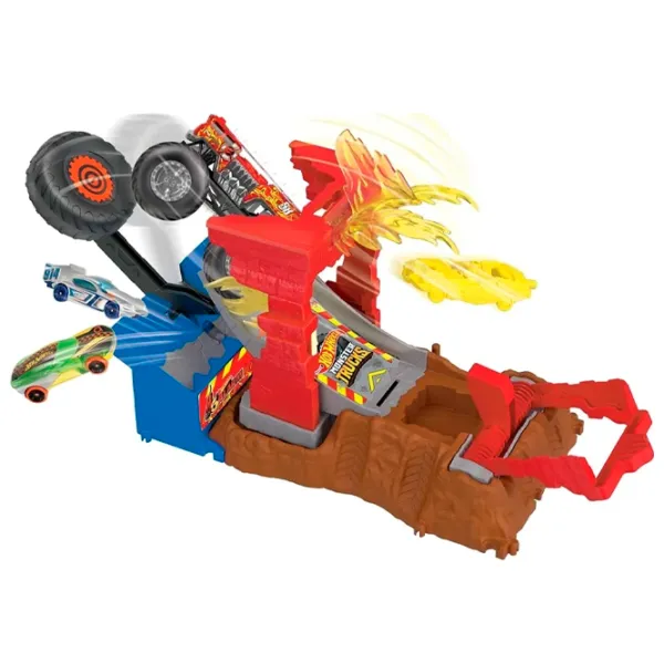 Интерактивная игрушка Hot Wheels Monster Trucks Arena Smashers HNB87 4+ / Разноцветный Красный photo 3