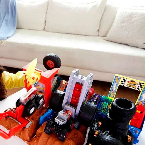 Интерактивная игрушка Hot Wheels Monster Trucks Arena Smashers HNB87 4+ / Разноцветный Красный photo 4