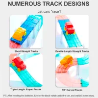 Pistă auto Mideer Grooved Magnetic Tiles MD6395 / / Multicolor Multicolor photo 6