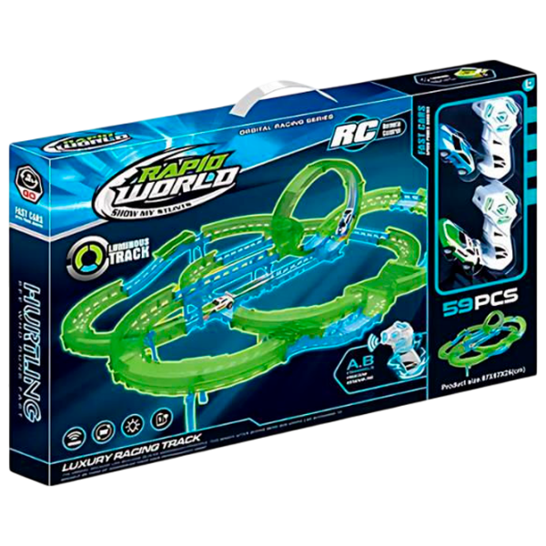 Pistă auto Essa Toys Luxury Racing Track 6688-606  / / Blue Green photo 1