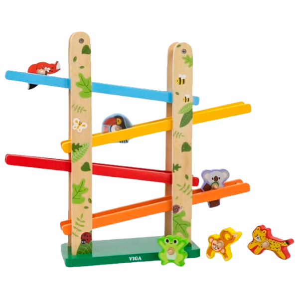 Jucărie interactivă VIGA Jungle Slider 44671 3+ / Multicolor Brown photo 1