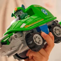 Mașină Spin Master Rocky's Snapping Turtle Vehicle 6067763 / / Gray Green photo 4