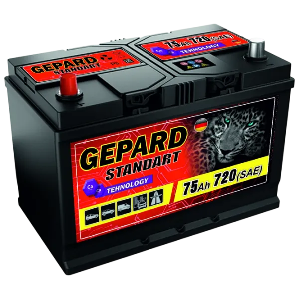 Acumulator auto Gepard Japan 720A / 75 Ah  photo 1