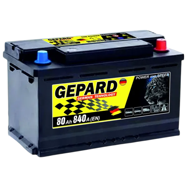 Авто аккумулятор Gepard L-3 840A / 80 Ач  photo 1