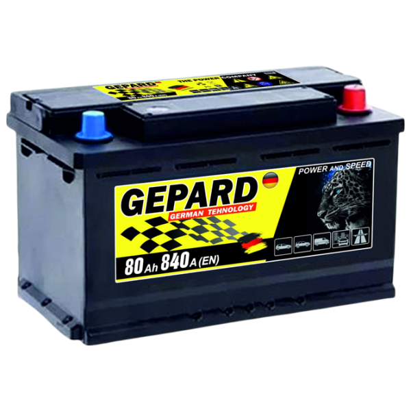 Авто аккумулятор Gepard L-3 840A / 80 Ач  photo 1