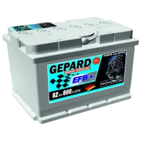 Авто аккумулятор Gepard EFB START STOP 600A / 62 Ач 