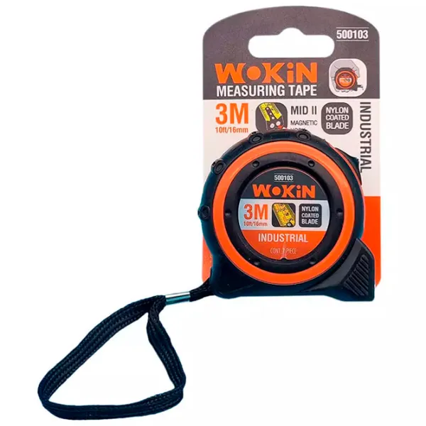 Ruletă Wokin 500103 3 m / Black photo 4