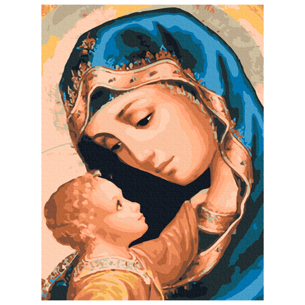 Pictură pe numere BrushMe Maica Domnului RBS25582FC 40 x 30 cm / Verticală photo 1 Pictură pe numere BrushMe Maica Domnului RBS25582FC 40 x 30 cm / Verticală photo 1