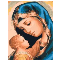 Pictură pe numere BrushMe Maica Domnului RBS25582FC 40 x 30 cm / Verticală