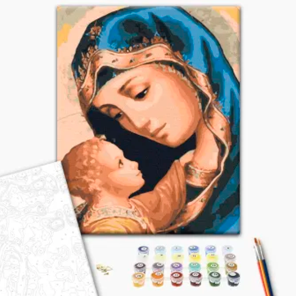 Pictură pe numere BrushMe Maica Domnului RBS25582FC 40 x 30 cm / Verticală photo 2 Pictură pe numere BrushMe Maica Domnului RBS25582FC 40 x 30 cm / Verticală photo 2