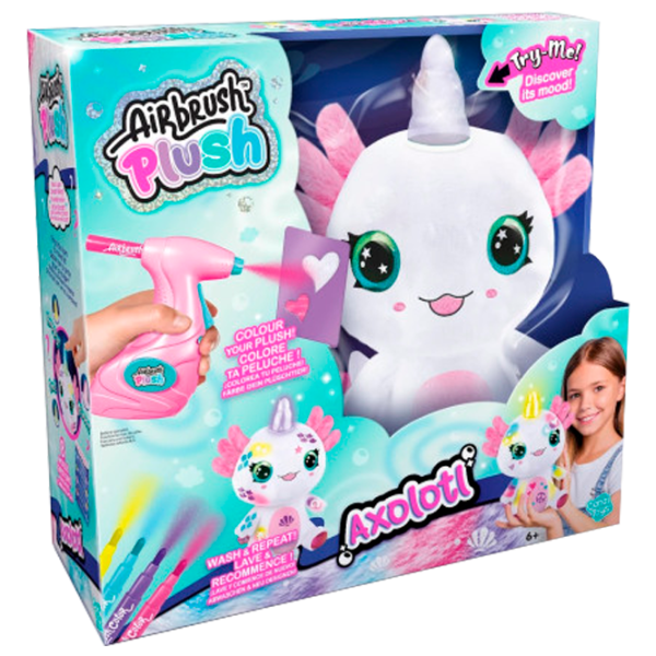 Креативный набор Canal Toys Airbrush Plush Axolotlcorn AIR049 6+ / Разноцветный Белый photo 1 Креативный набор Canal Toys Airbrush Plush Axolotlcorn AIR049 6+ / Разноцветный Белый photo 1