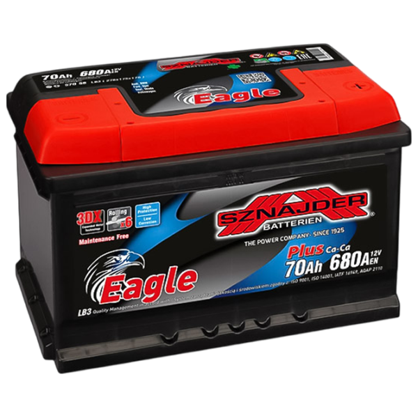 Acumulator auto Snaider Plus 680 A / 70 Ah  photo 1