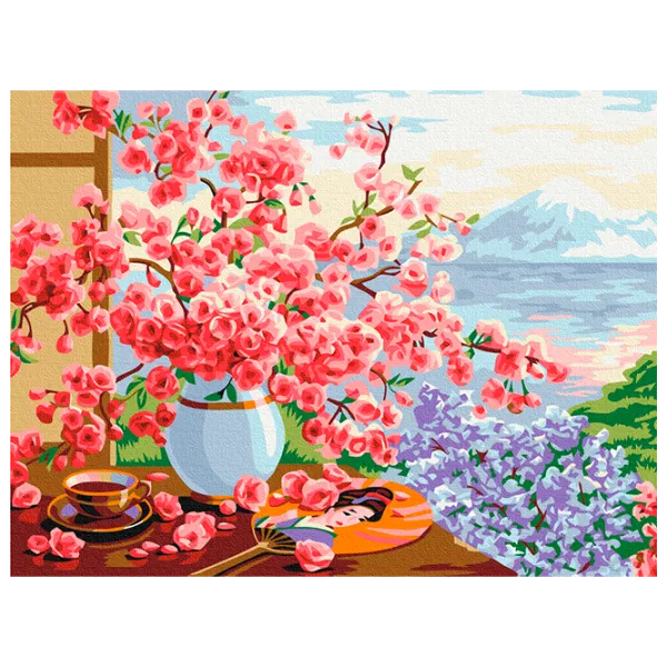 Pictură pe numere BrushMe Natură statică în stil japonez RBS51595FC 40 x 30 cm / Orizontală photo 1 Pictură pe numere BrushMe Natură statică în stil japonez RBS51595FC 40 x 30 cm / Orizontală photo 1