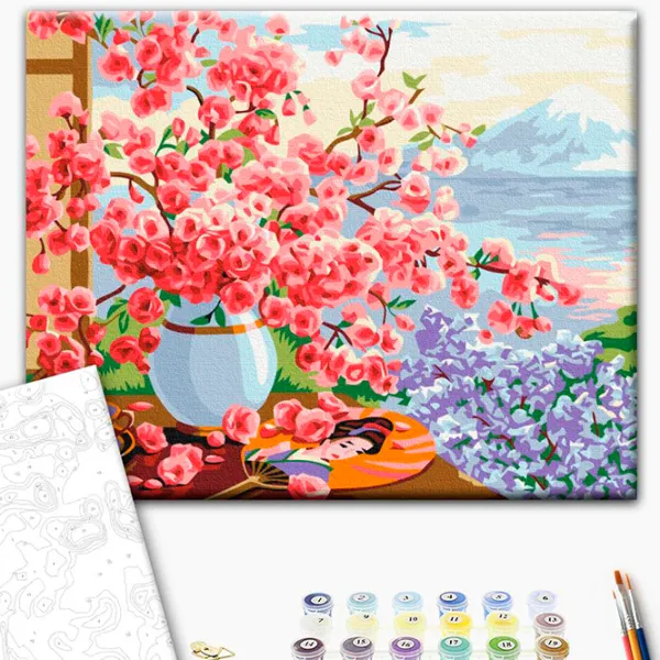 Pictură pe numere BrushMe Natură statică în stil japonez RBS51595FC 40 x 30 cm / Orizontală photo 3 Pictură pe numere BrushMe Natură statică în stil japonez RBS51595FC 40 x 30 cm / Orizontală photo 3