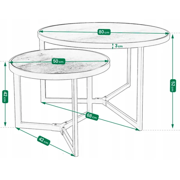 Журнальный столик Jumi CM-316348 5792742 Коричневый photo 6 Журнальный столик Jumi CM-316348 5792742 Коричневый photo 6