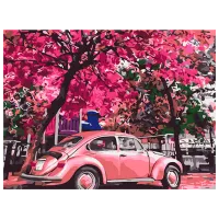 Pictură pe numere BrushMe Parcare înflorită RBS32366FC 40 x 30 cm / Orizontală