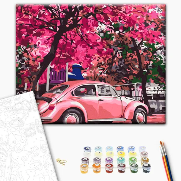 Pictură pe numere BrushMe Parcare înflorită RBS32366FC 40 x 30 cm / Orizontală photo 3 Pictură pe numere BrushMe Parcare înflorită RBS32366FC 40 x 30 cm / Orizontală photo 3