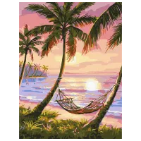 Pictură pe numere BrushMe Colț de paradis RBS4821FC 40 x 30 cm / Verticală