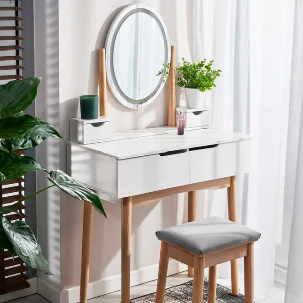 Masă de toaletă Jumi CM-920576 MDF / White photo 2