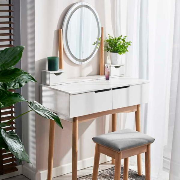 Masă de toaletă Jumi CM-920576 MDF / White photo 2